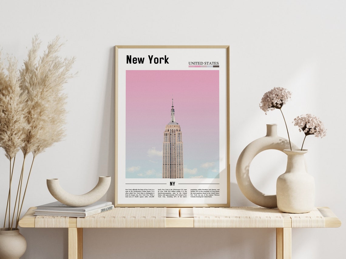 New York Poster New York Print New York Wall Art United States Photo United States Poster United States Print Travel Poster - Image 3