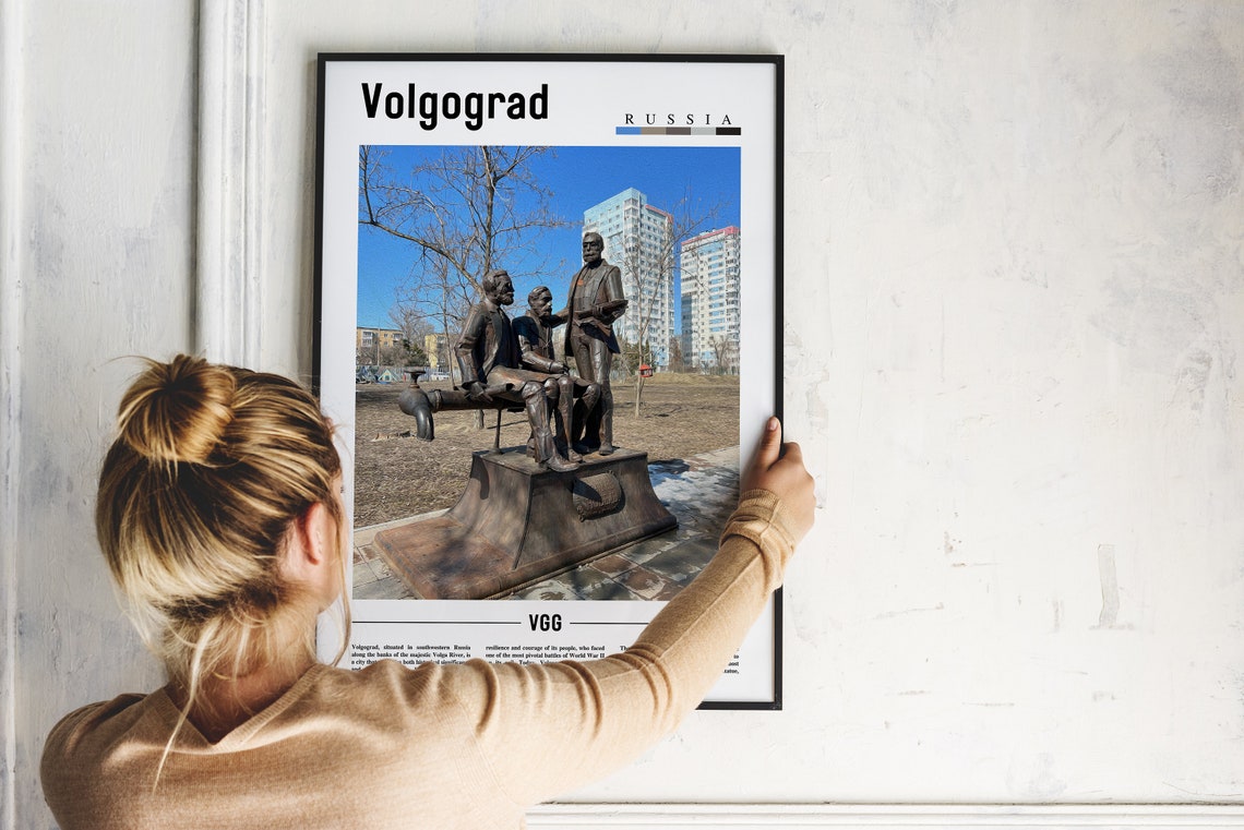Volgograd Poster Volgograd Print Volgograd Wall Art Europe Photo Europe Poster Europe Print Travel Poster - Image 2