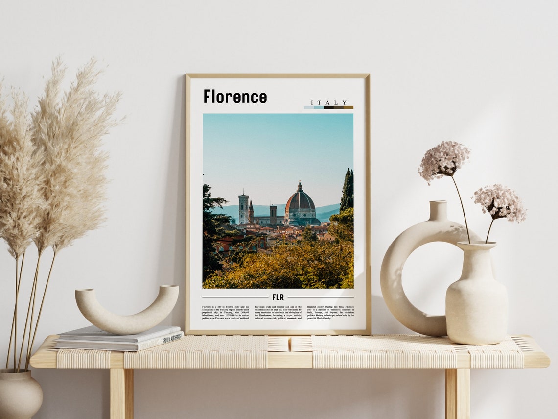 Florence Poster Florence Print Florence Wall Art Italy Photo Italy Poster Italy Print Italy Wall Art Minimal Travel Poster - Image 3