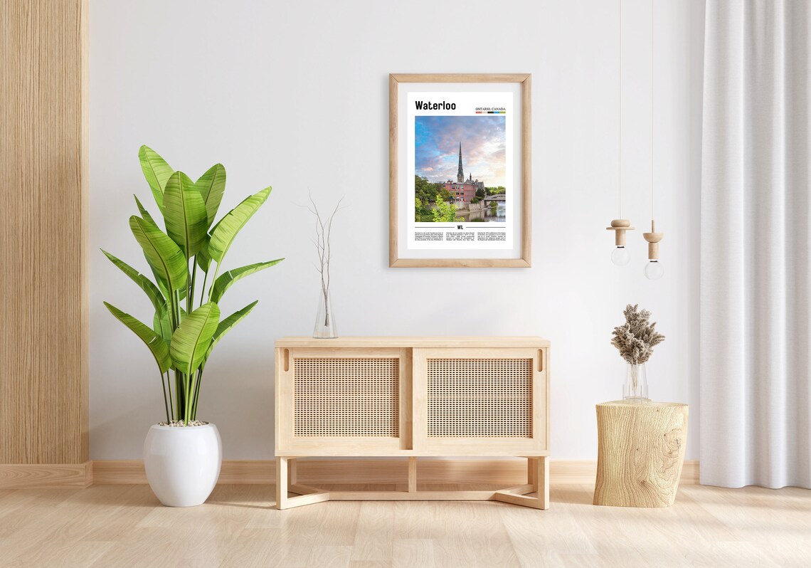 Waterloo Print Waterloo Poster Waterloo Wall Art Oil Painting Poster Colorful City Print City Artwork Travel Artwork Travel Wall Art - Image 3