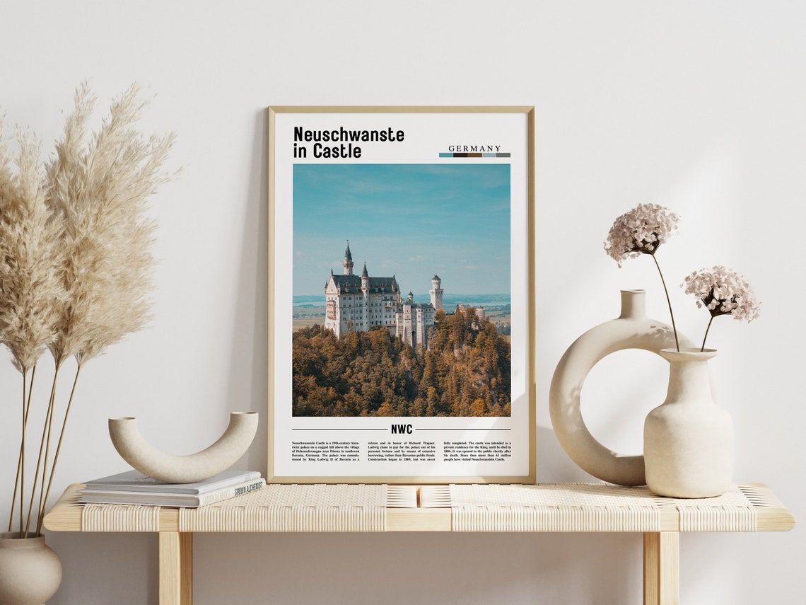 Neuschwanstein Castle Germany Fairytale Royal Palace Forest Poster - Image 3
