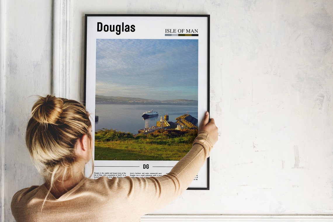 Douglas Print Douglas Poster Douglas Wall Art Minimal Travel Print Minimal City Poster Travel Destination City Print Oil Painting Poster - Image 2