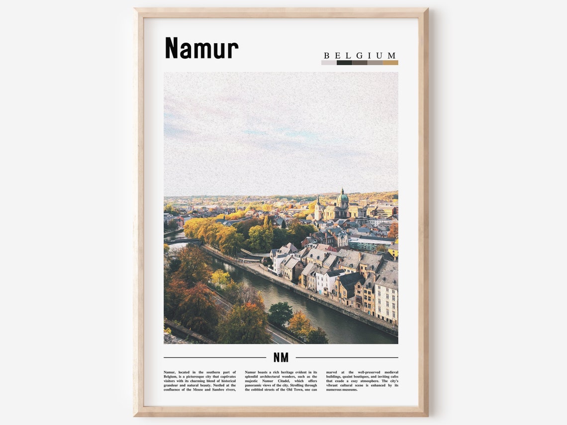 Namur Poster Namur Print Namur Wall Art Europe Photo Europe Poster Europe Print Travel Poster