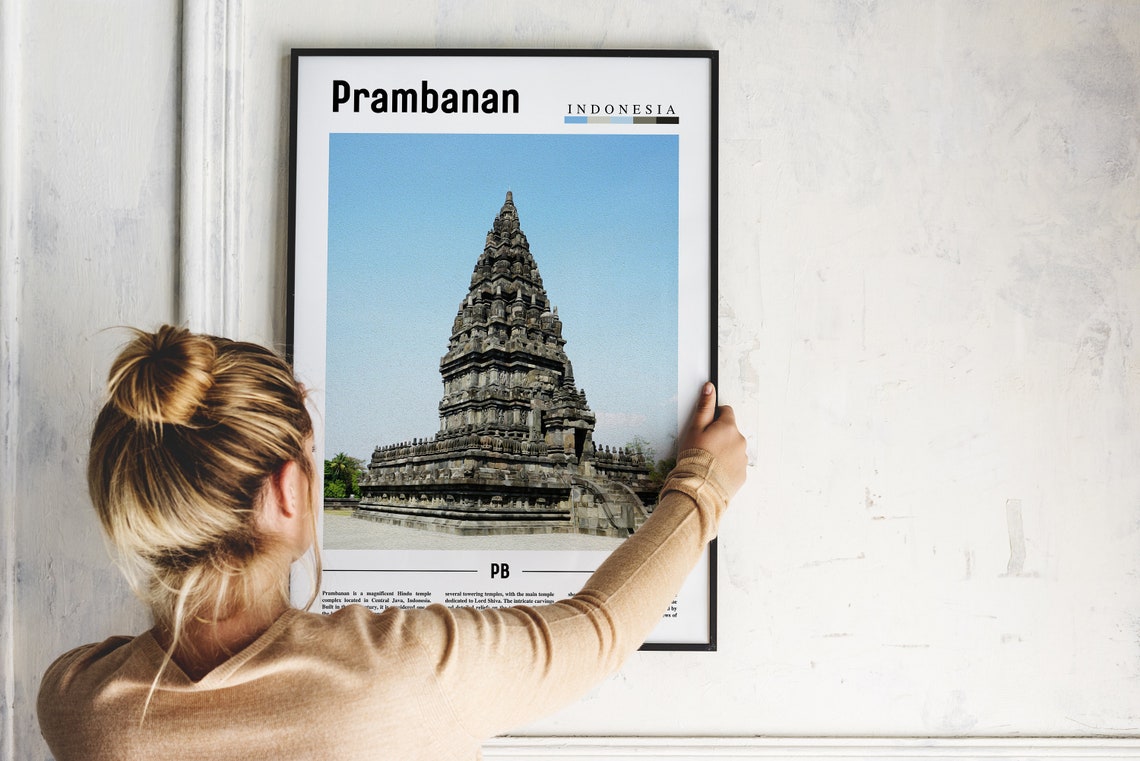 Prambanan Poster Prambanan Print Prambanan Wall Art Asia Print Asia Poster Asia Photo Minimal Travel Poster - Image 2