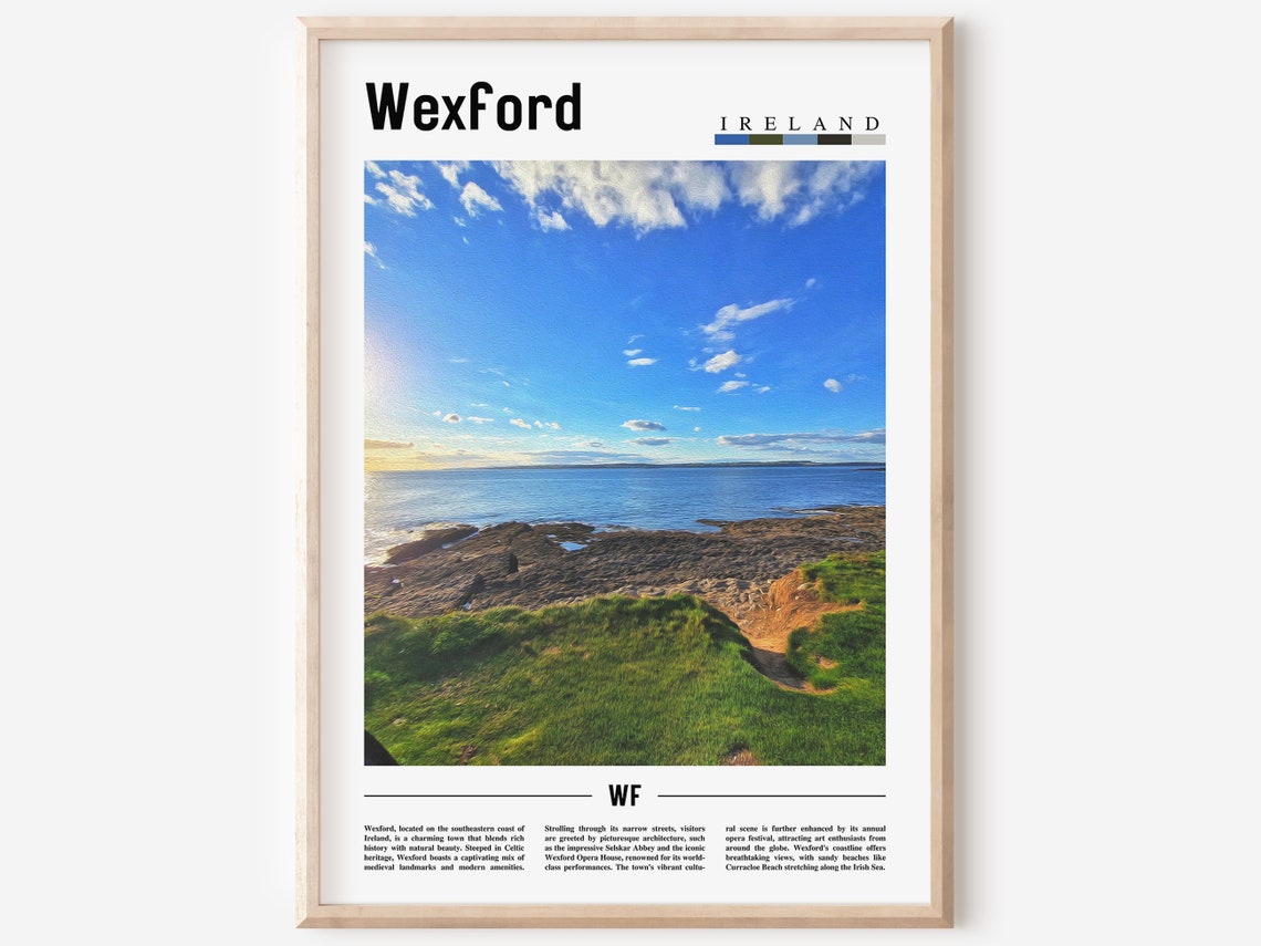 Wexford Poster Wexford Print Wexford Wall Art Europe Photo Europe Poster Europe Print Travel Poster