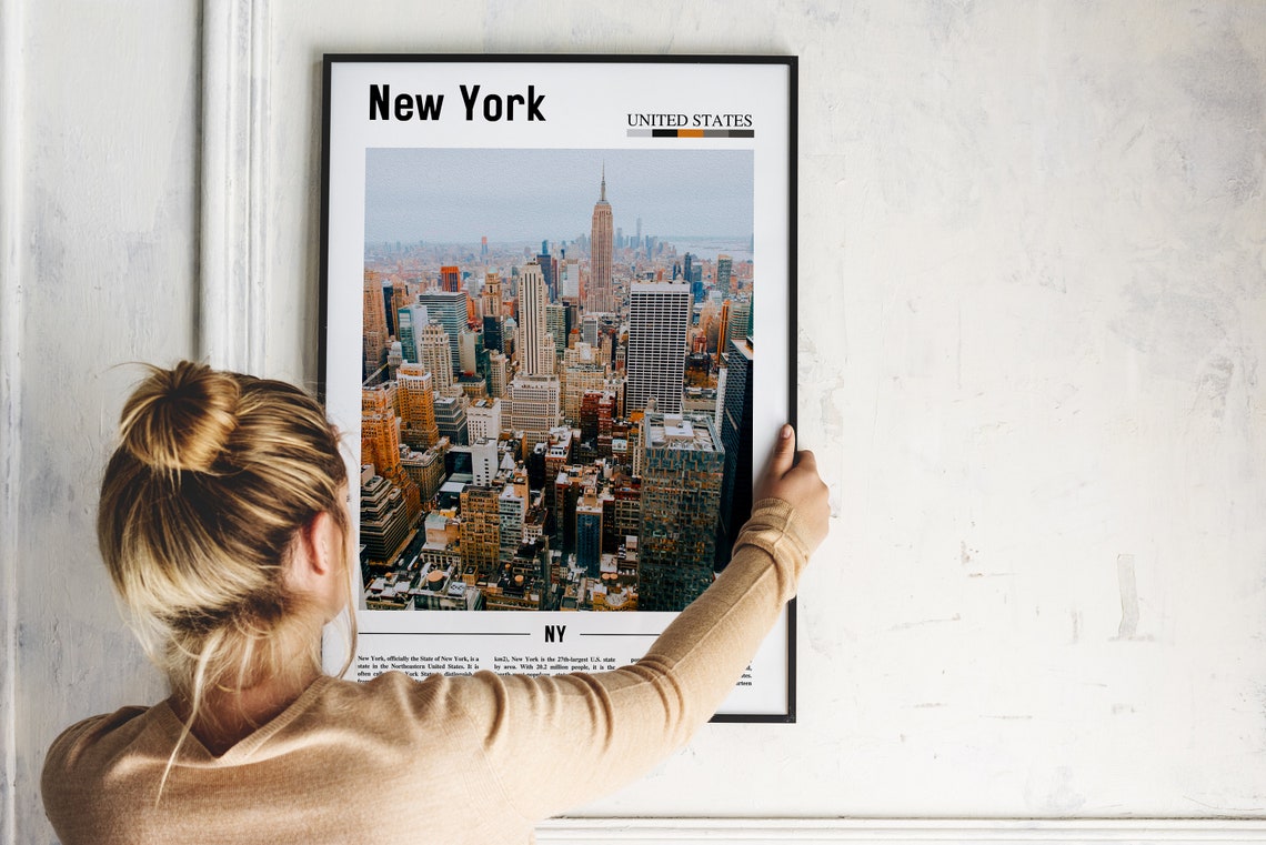 New York Poster New York Print New York Wall Art United States Photo United States Poster United States Print Travel Poster - Image 2