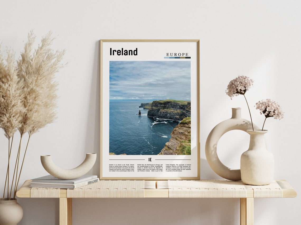 Ireland Cliffs of Moher Atlantic Coast Seascape Photo Poster - Image 3