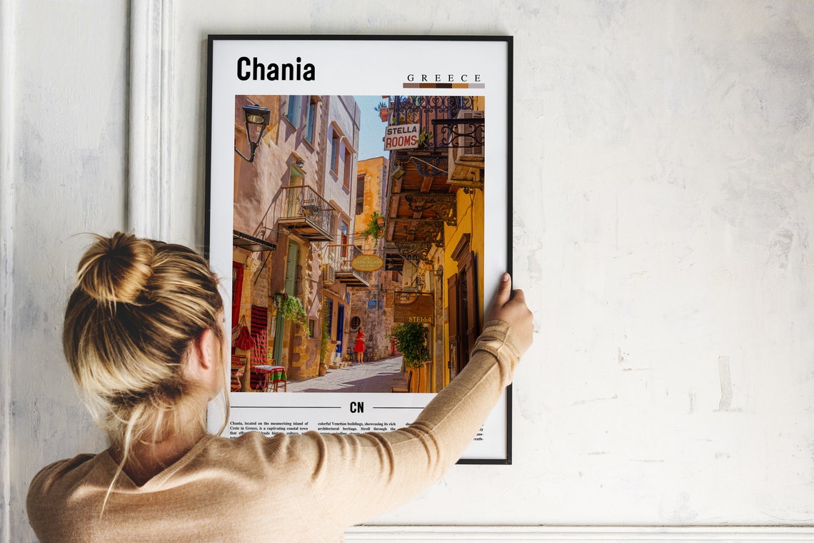 Chania Poster Chania Print Chania Wall Art Europe Photo Europe Poster Europe Print Travel Poster - Image 2