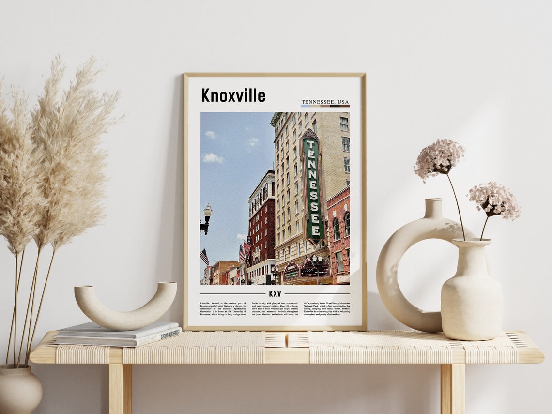 Knoxville Poster Knoxville Print Knoxville Wall Art United States Photo United States Poster United States Print Travel Poster - Image 3