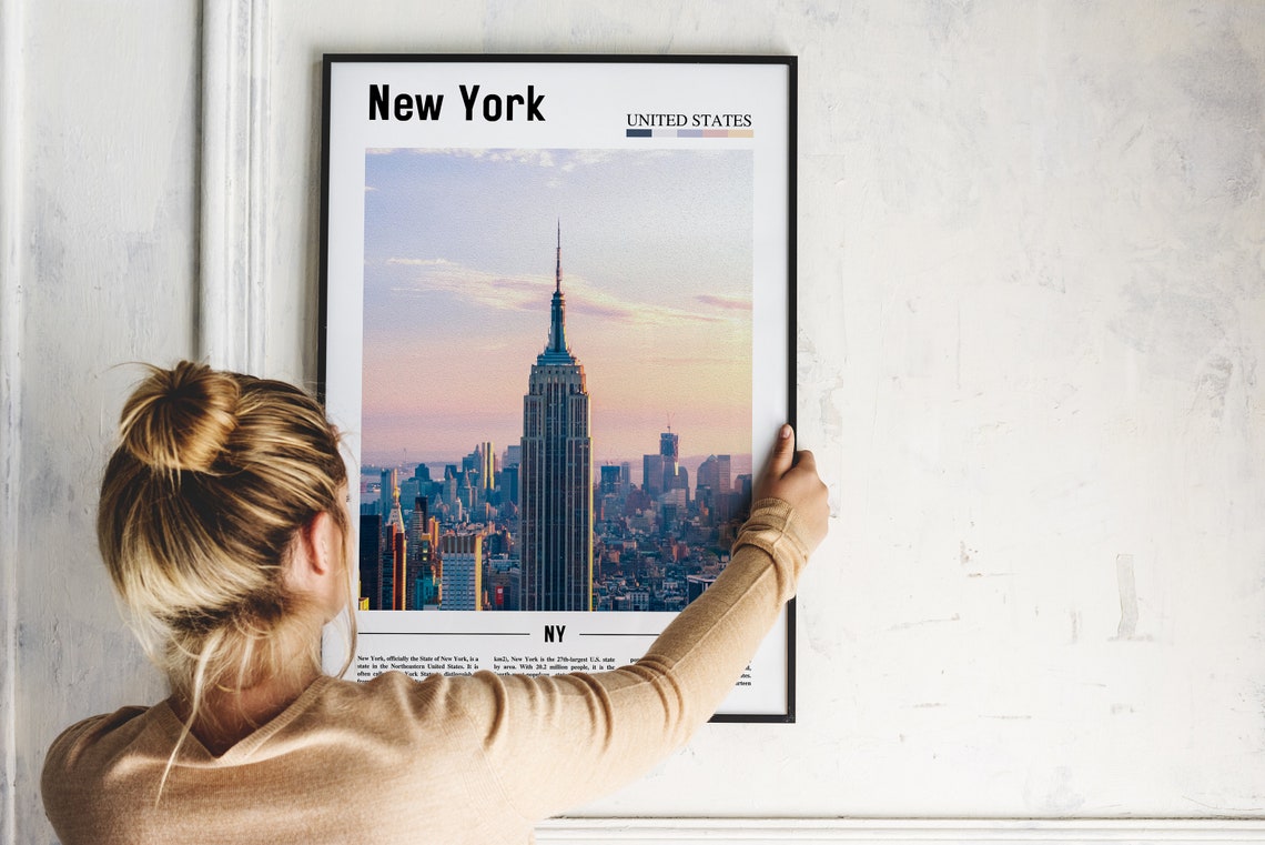 New York Poster New York Print New York Wall Art United States Photo United States Poster United States Print Travel Poster - Image 2