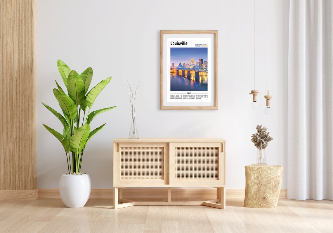 Louisville Print Louisville Poster Louisville Wall Art Oil Painting Poster Colorful City Print City Artwork Travel Artwork Travel Art - Image 3