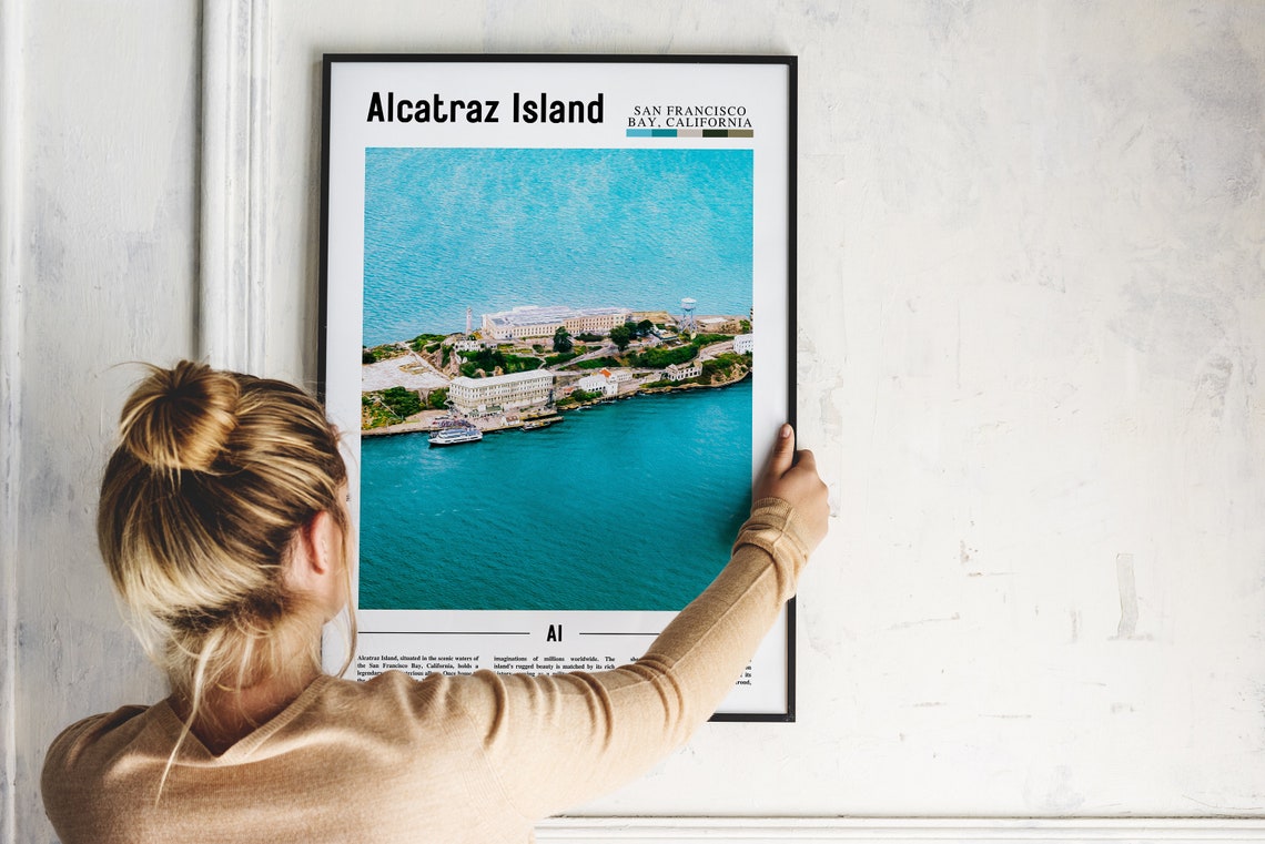 Alcatraz Island Poster Alcatraz Island Print Alcatraz Island Wall Art United States Photo United States Poster United States Print - Image 2