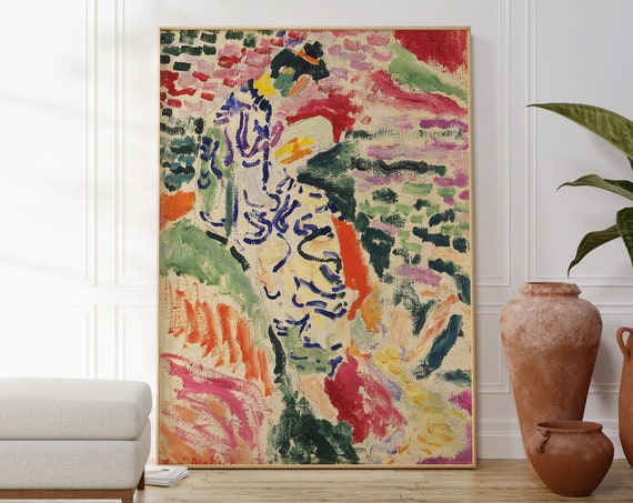 Henri Matisse Japanese Woman Abstract Art Print