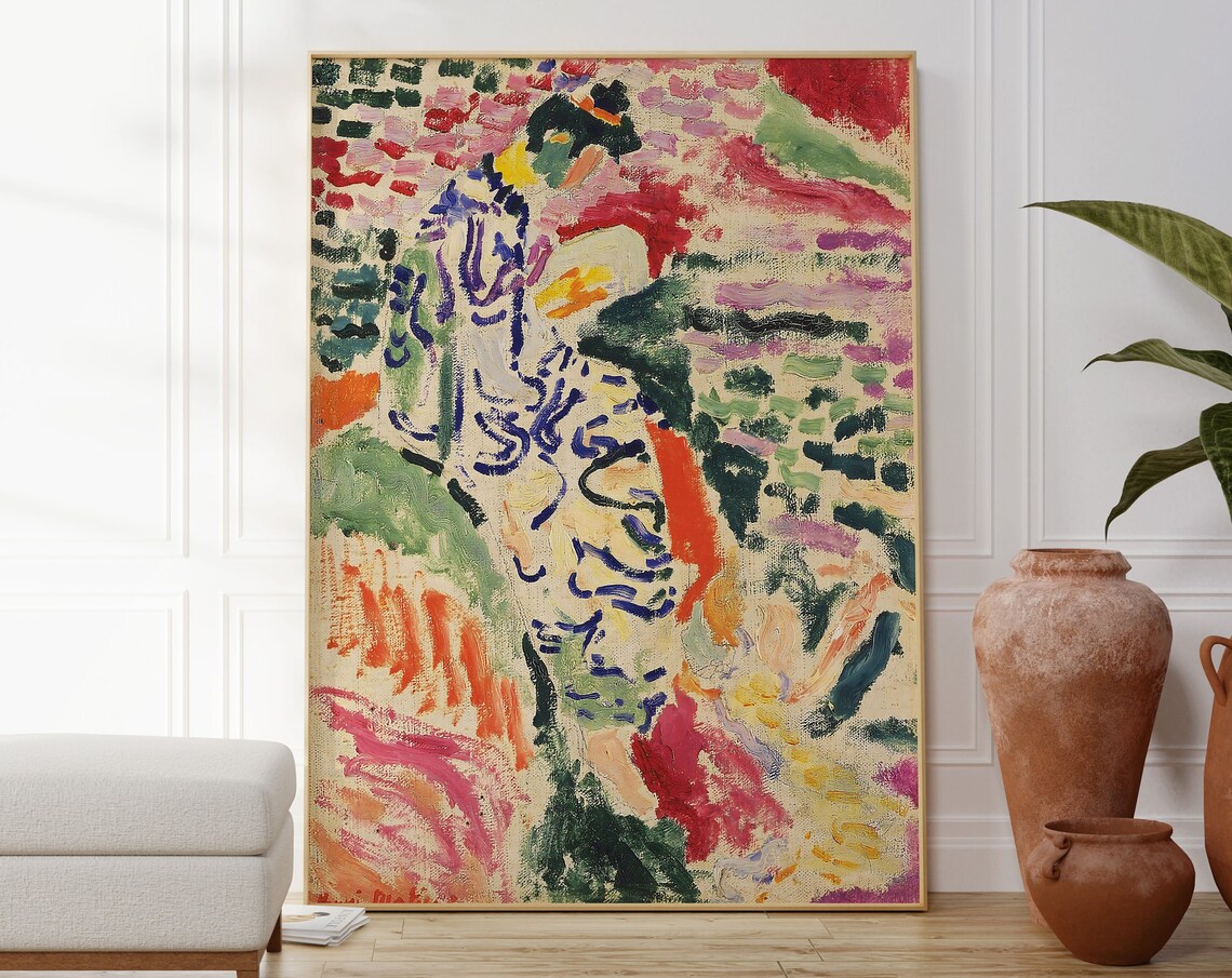 Henri Matisse Japanese Woman Abstract Art Print