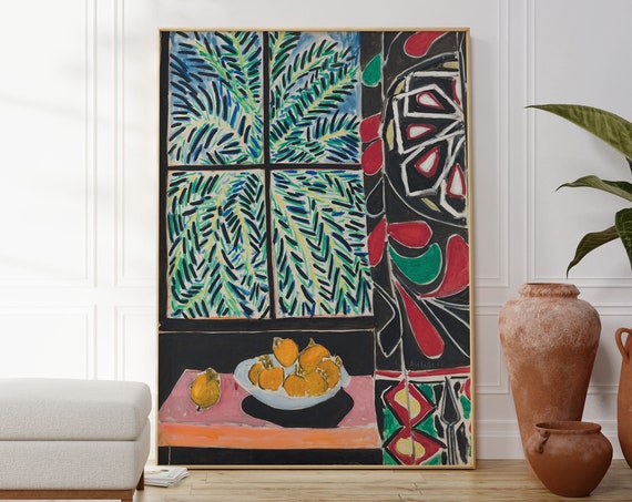 Henri Matisse Interior With Egyptian Curtain Print Modern Impressionism Art Poster Gallery Wall Decor Popular Artist Work Large Poster