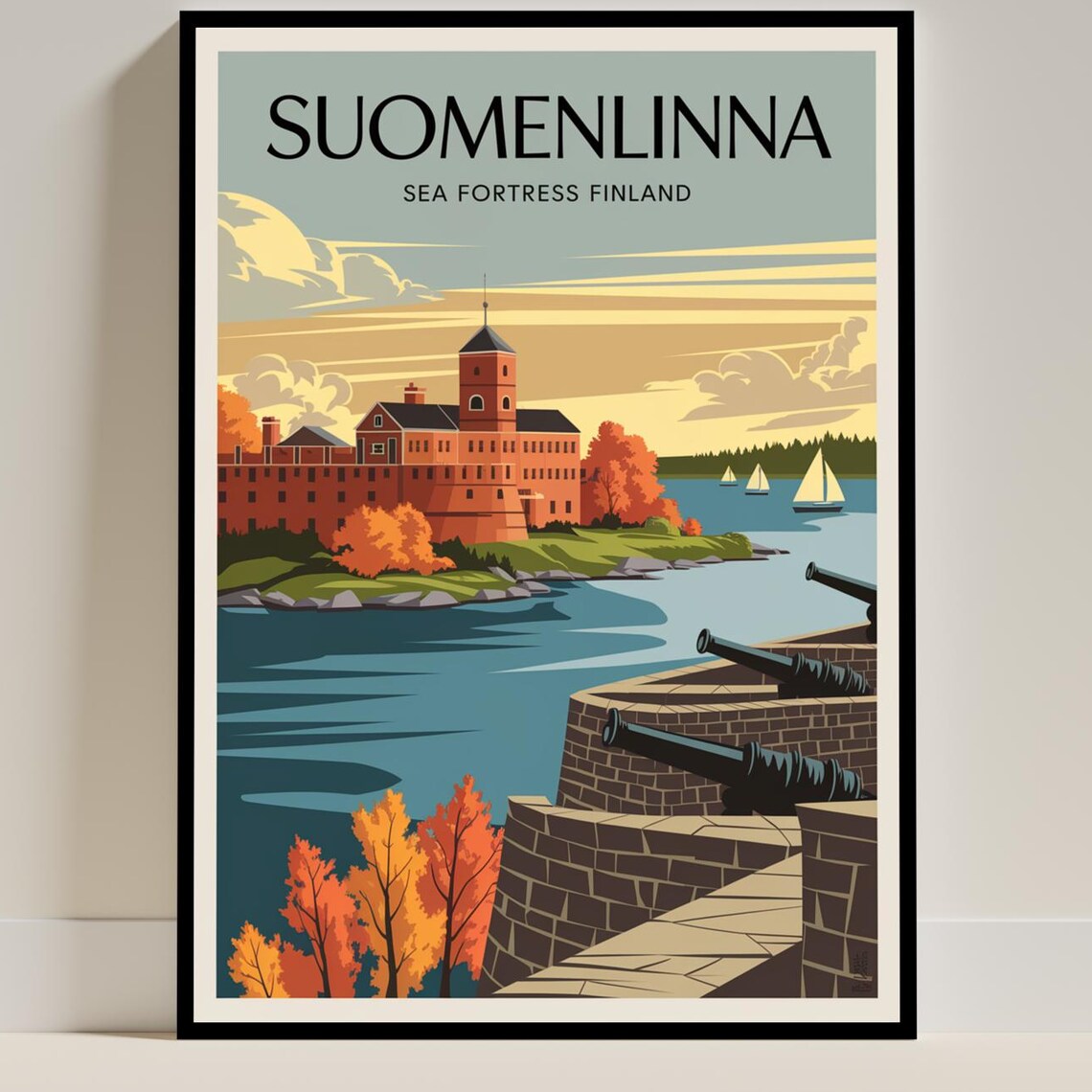 Suomenlinna Sea Fortress, Helsinki UNESCO Site Art Print