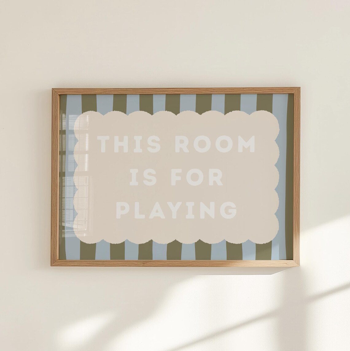 This Room Is for Playing Kids Wall Art Print