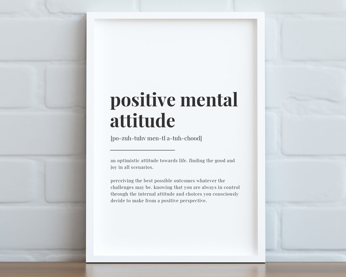 Positive Mental Attitude, Gift For Barber Art Print - Image 2