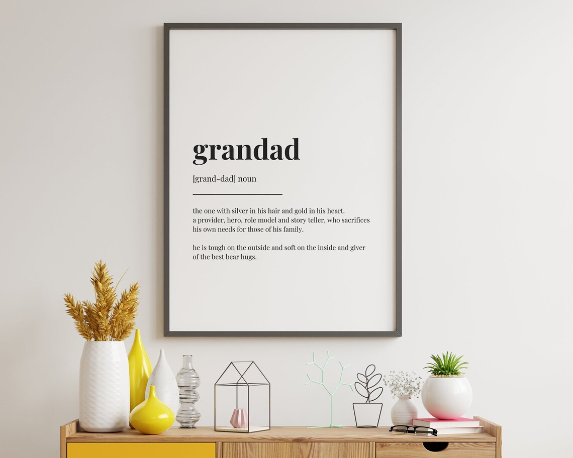 Grandad Definition Meaning, Father's Day Gift - Image 3