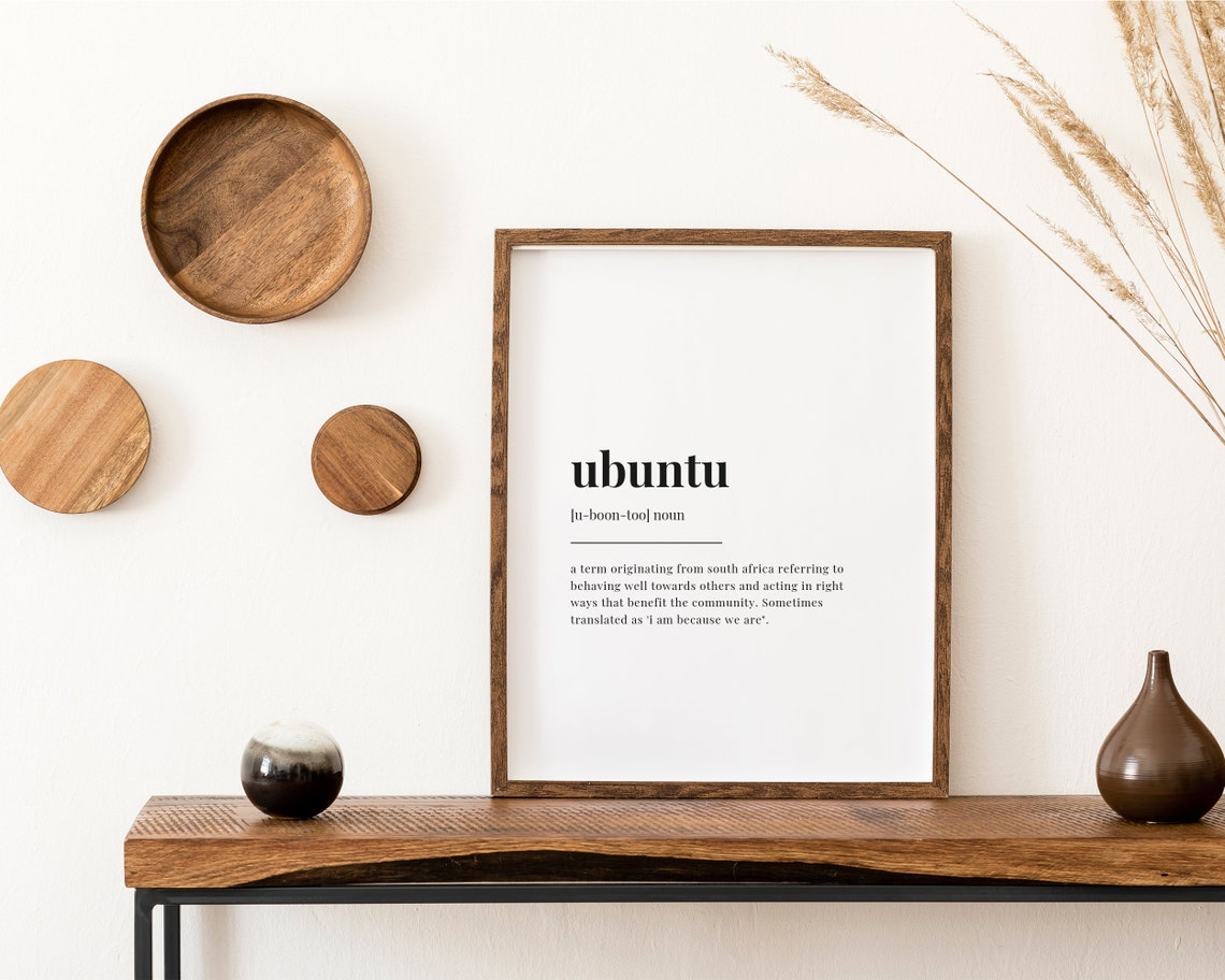 Ubuntu Definition Meaning Wall Art Print - Image 2