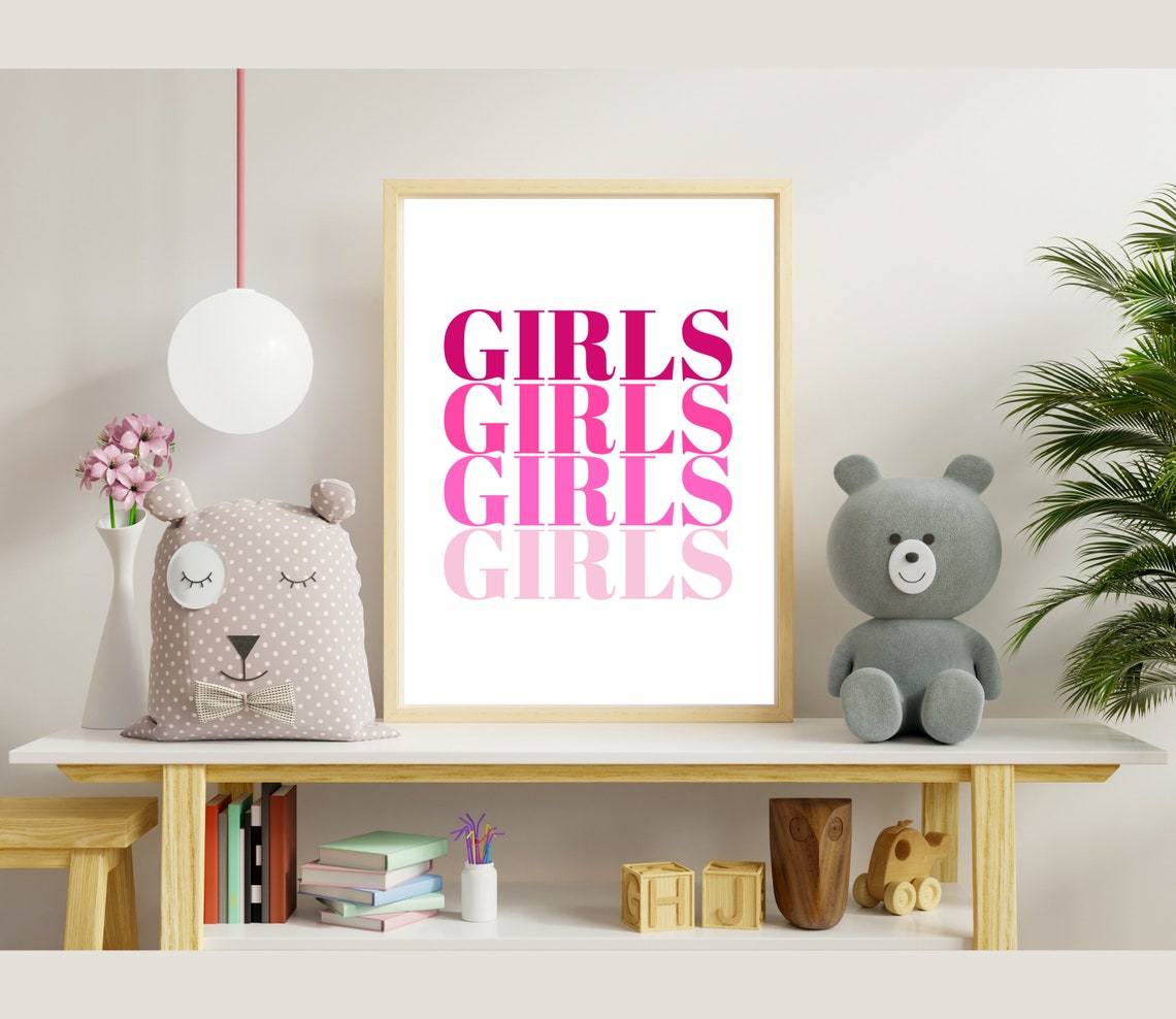 Girls Bedroom Print Girls Nursery Wall Art Print Girls Room Poster Girls Bedroom Art Girls Room Wall Decor Instant - Image 5