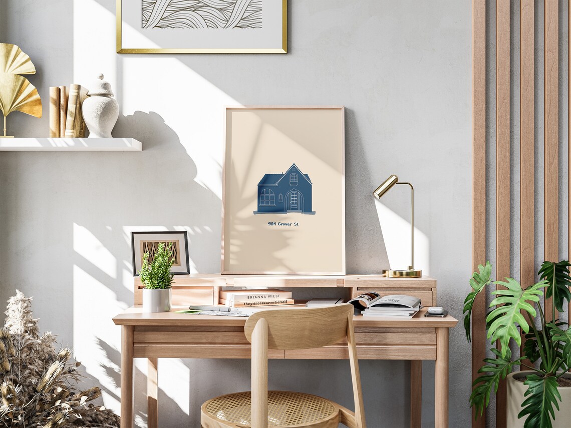 Personalized House Portrait Custom Illustration Art Print - Image 2