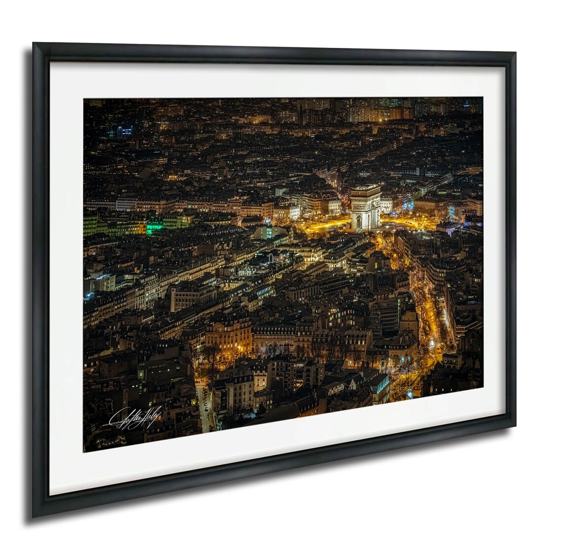 Paris Arc De Triomphe Print Night Cityscape Framed Or Canvas