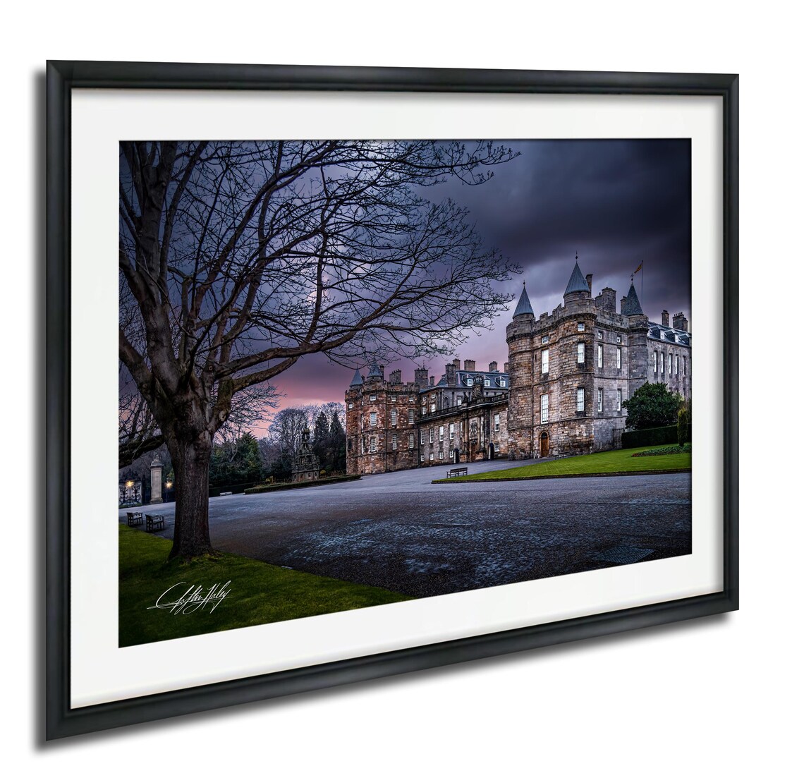 Holyrood Palace Edinburgh Landmark At Sunset Poster