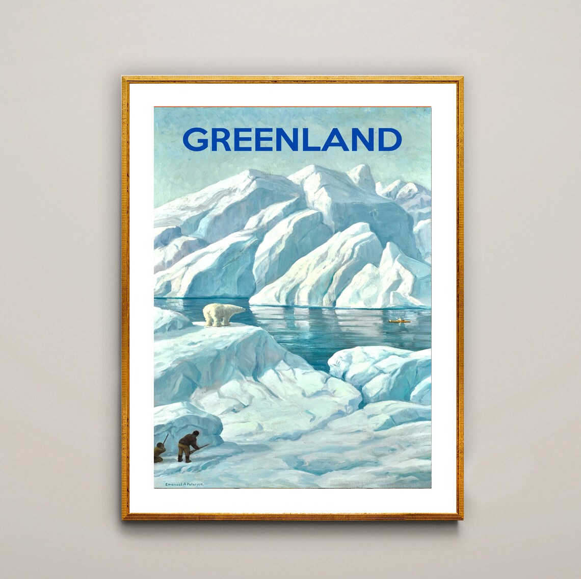 Greenland Island Vintage Travel Poster, Nordic Poster - Image 2