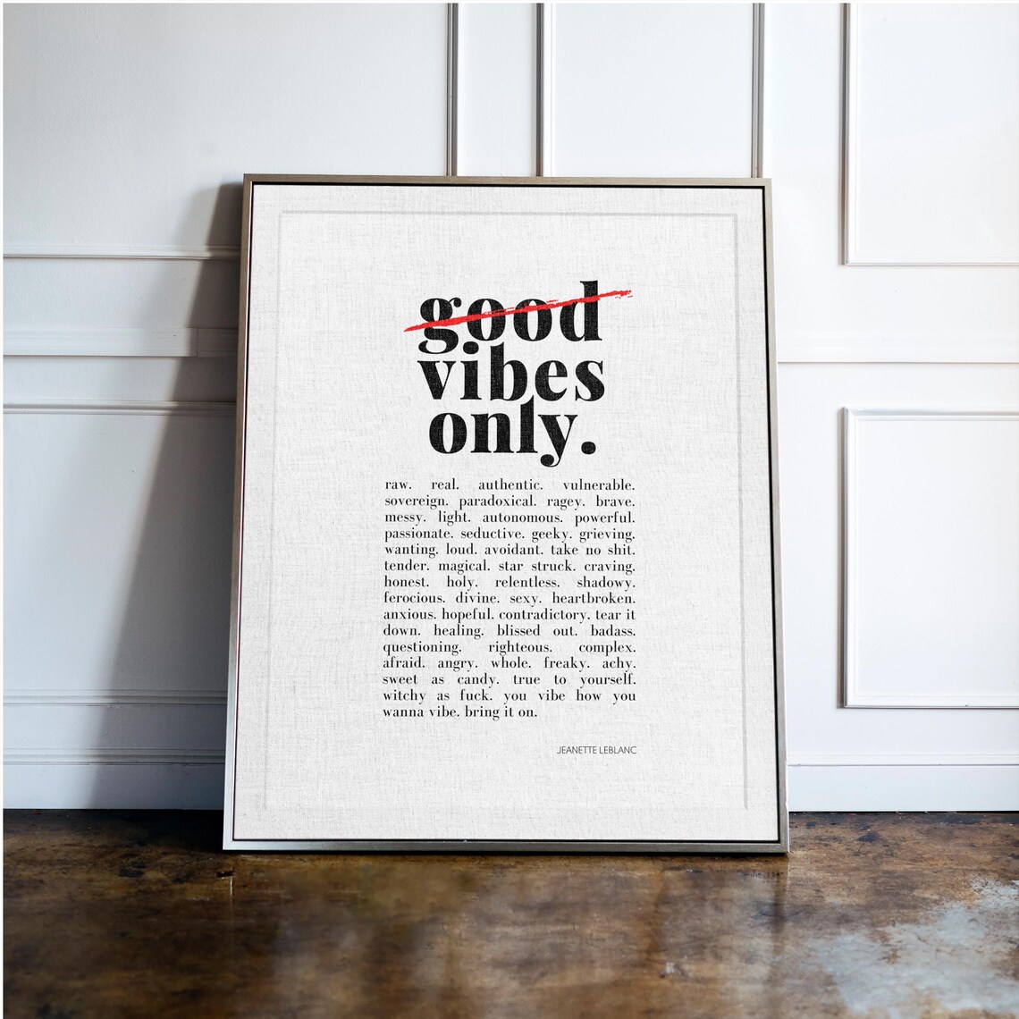 Antitoxic Positivity Art Print, Radical Selfacceptance