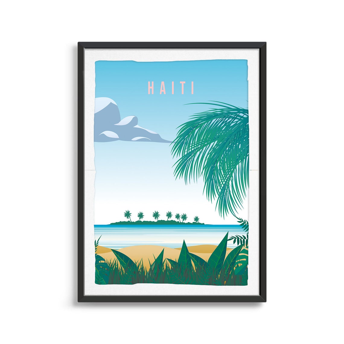 Haiti Country Poster Art City Wall Art Country Art Country Poster Country Print Country Art Haiti Travel Illustration