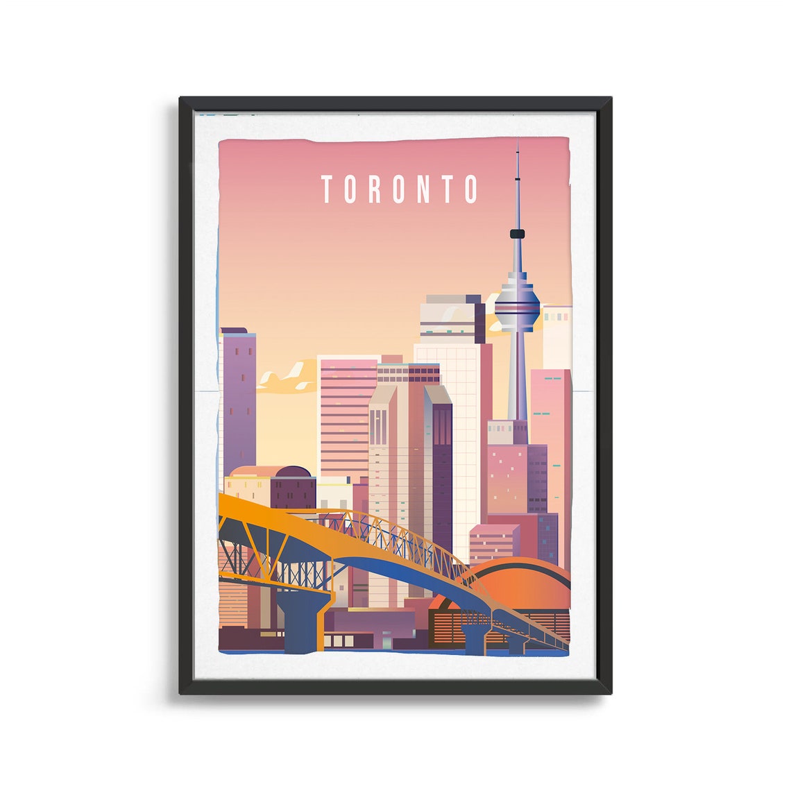 Toronto City Poster City Art City Wall Art City Print City Poster City Print Travel Gift Travel Illustration