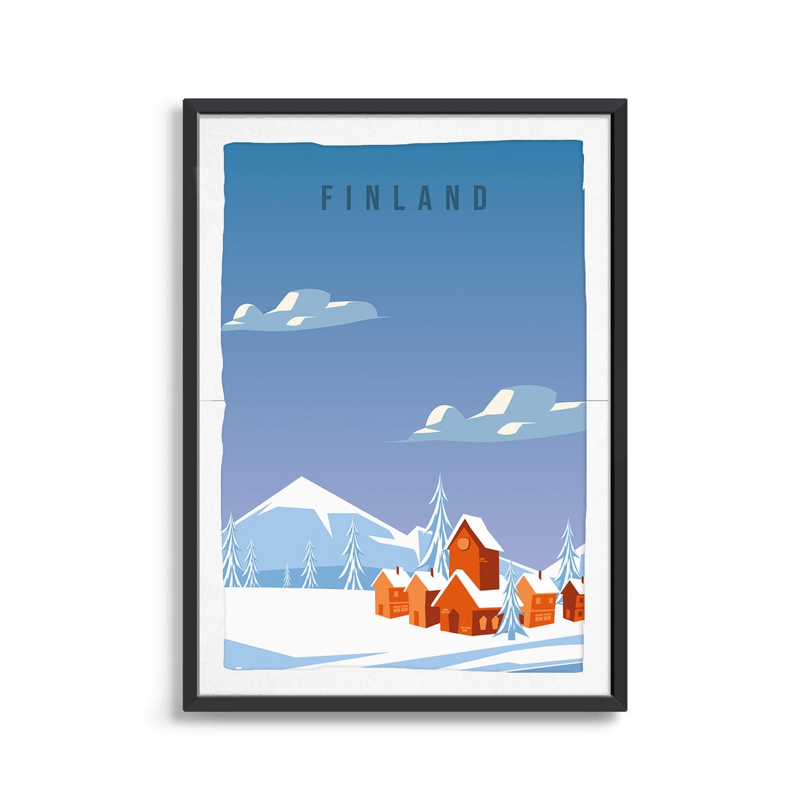 Finland Country Poster Art City Wall Art Country Art Country Poster Country Print Country Art Finland Travel Illustration - Image 2