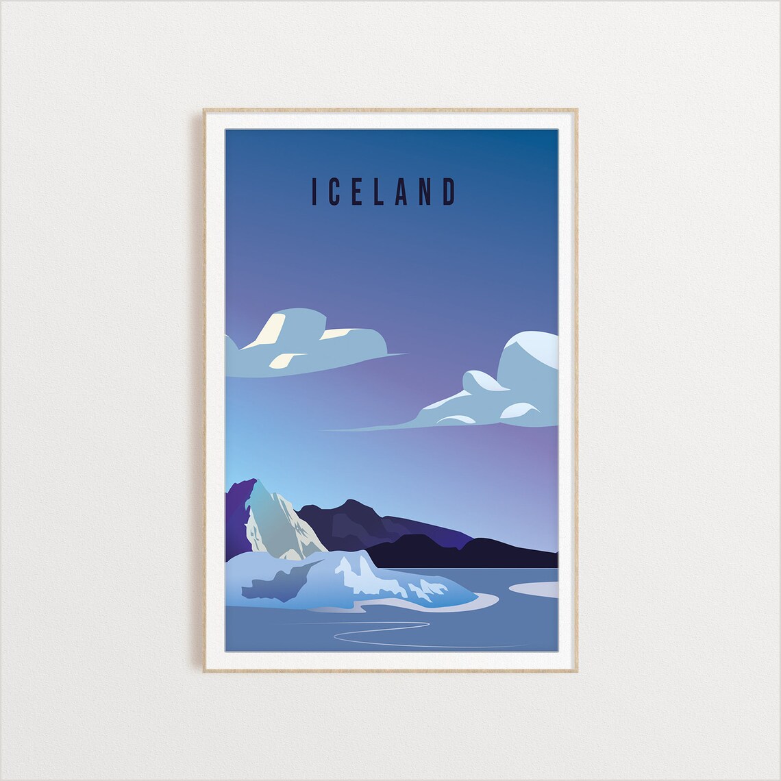 Iceland Travel Illustration, Europe Travel Poster - Image 2