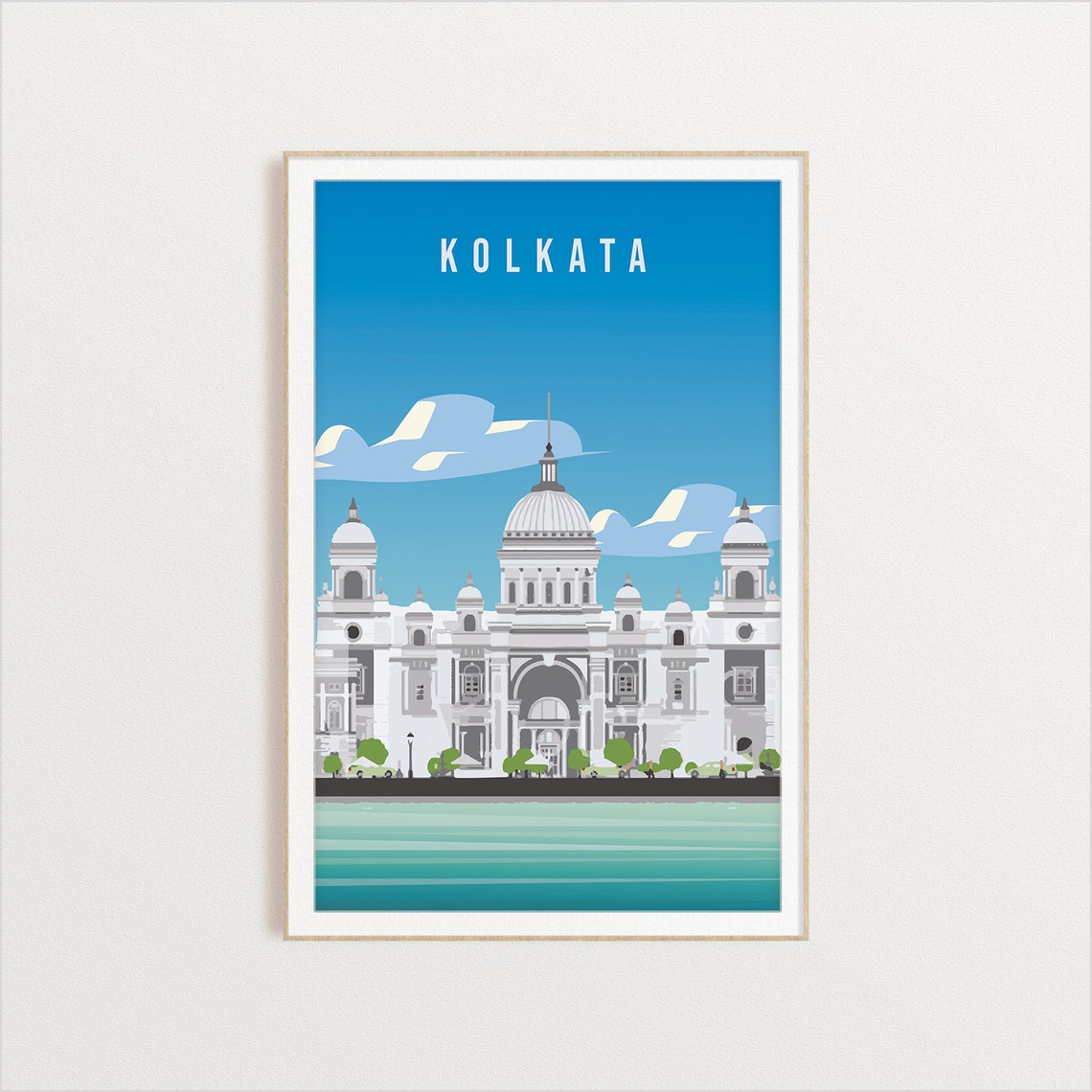 Kolkata Country Poster Art City Wall Art Country Art Country Poster Country Print Country Art Kolkata Travel Illustration