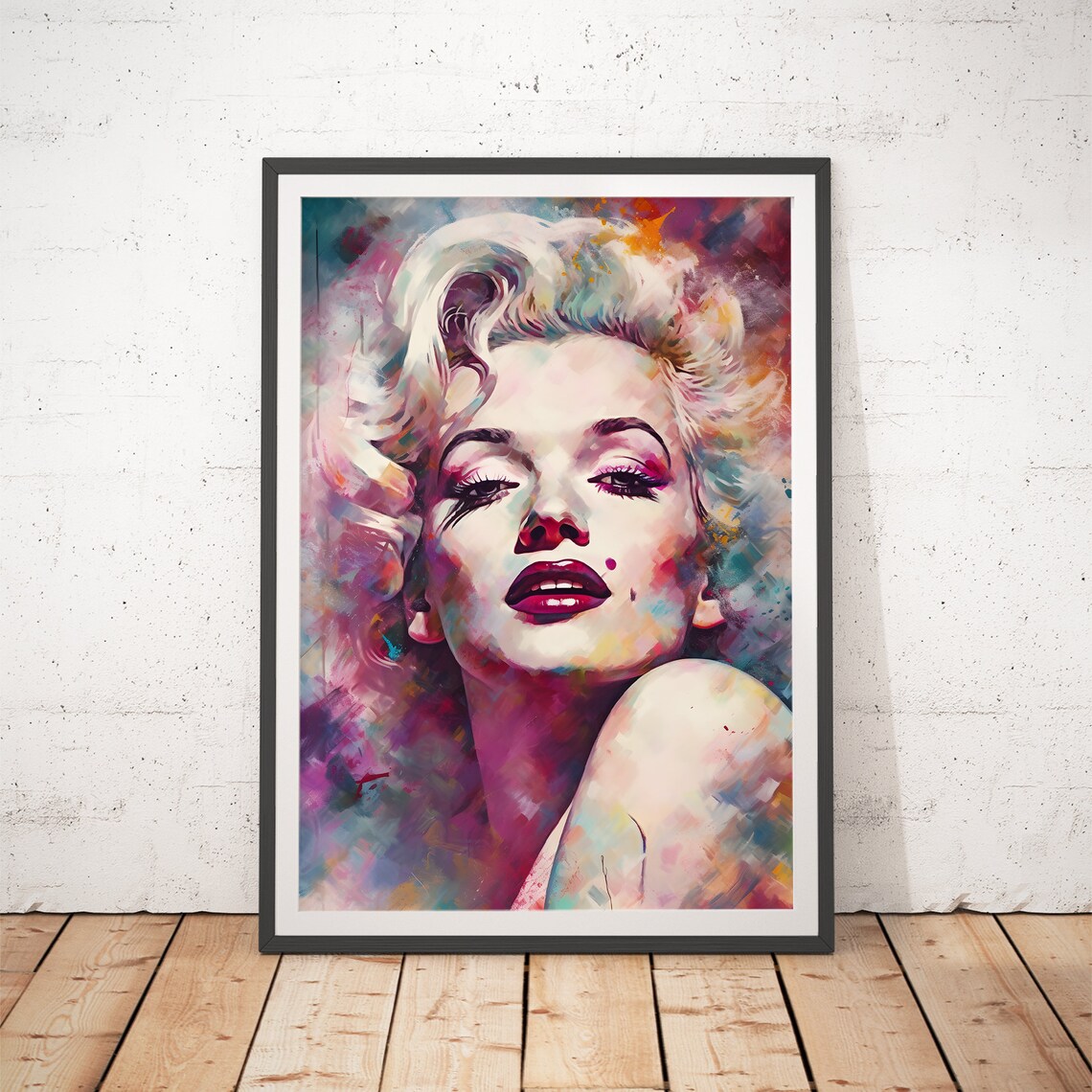 Marilyn Monroe Abstract Impressionist Movie Poster
