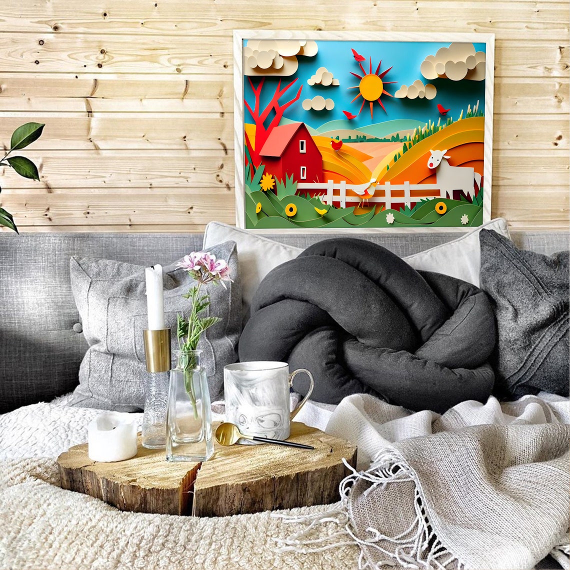 Farm Animal Art Print, Nursery Wall Art - Image 3