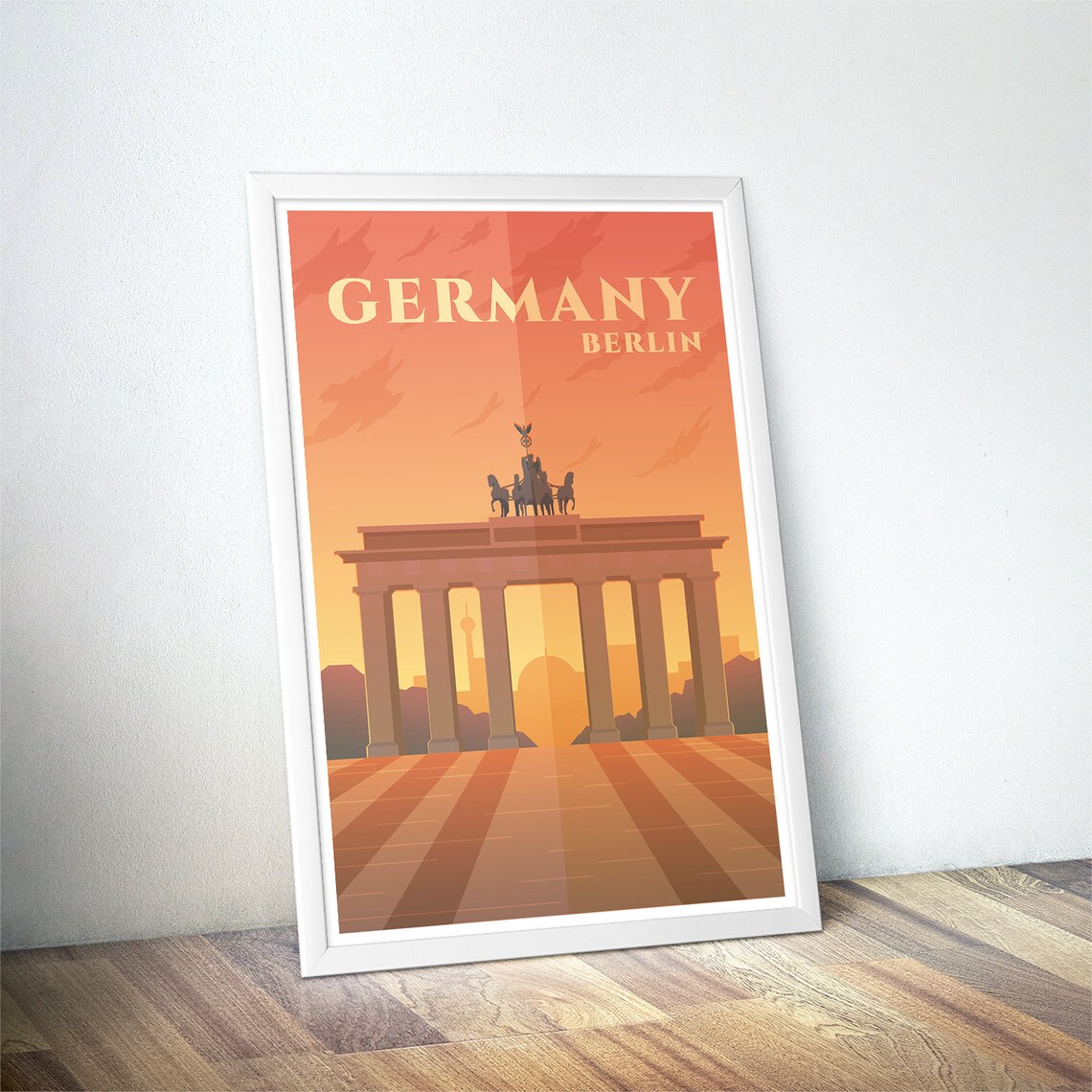 Berlin Vintage Travel Poster, Minimalist Art Print - Image 4
