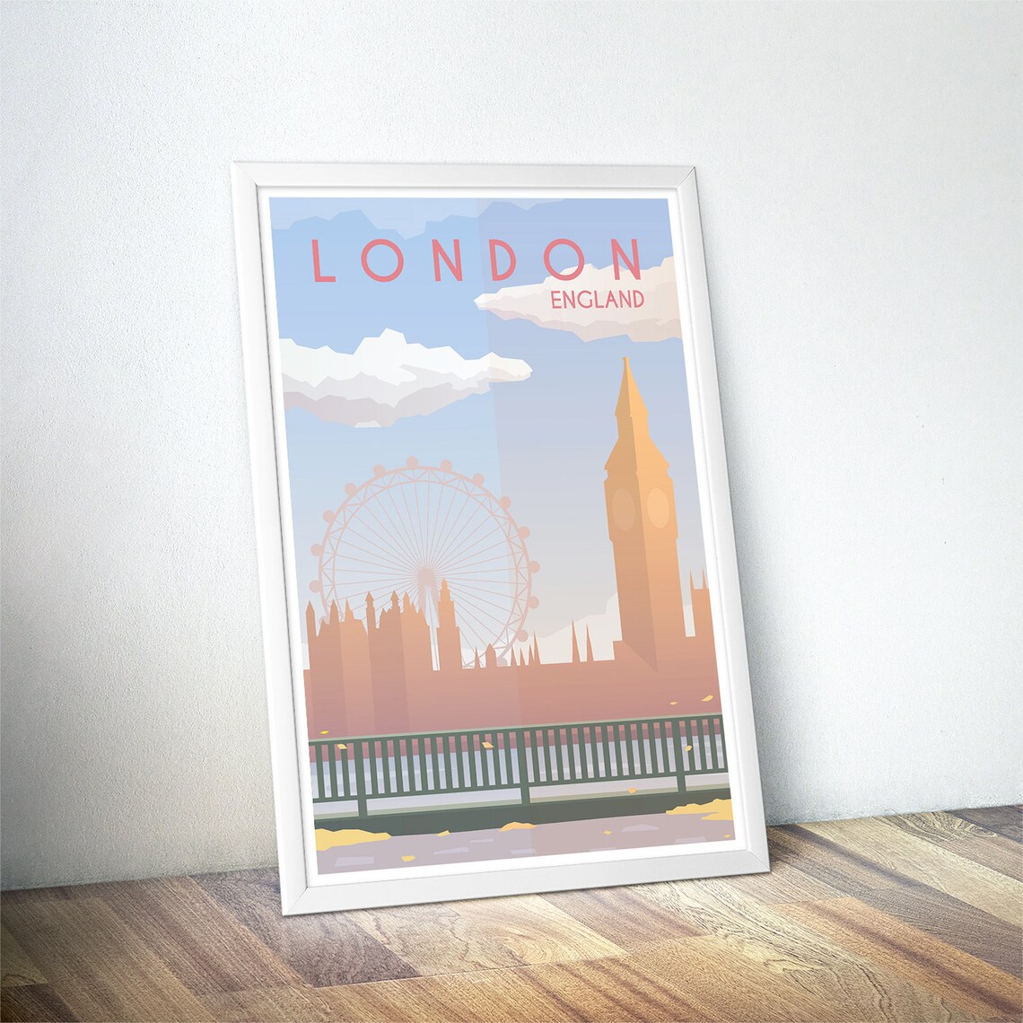 London Vintage Travel Poster, Minimalist Art Print - Image 4