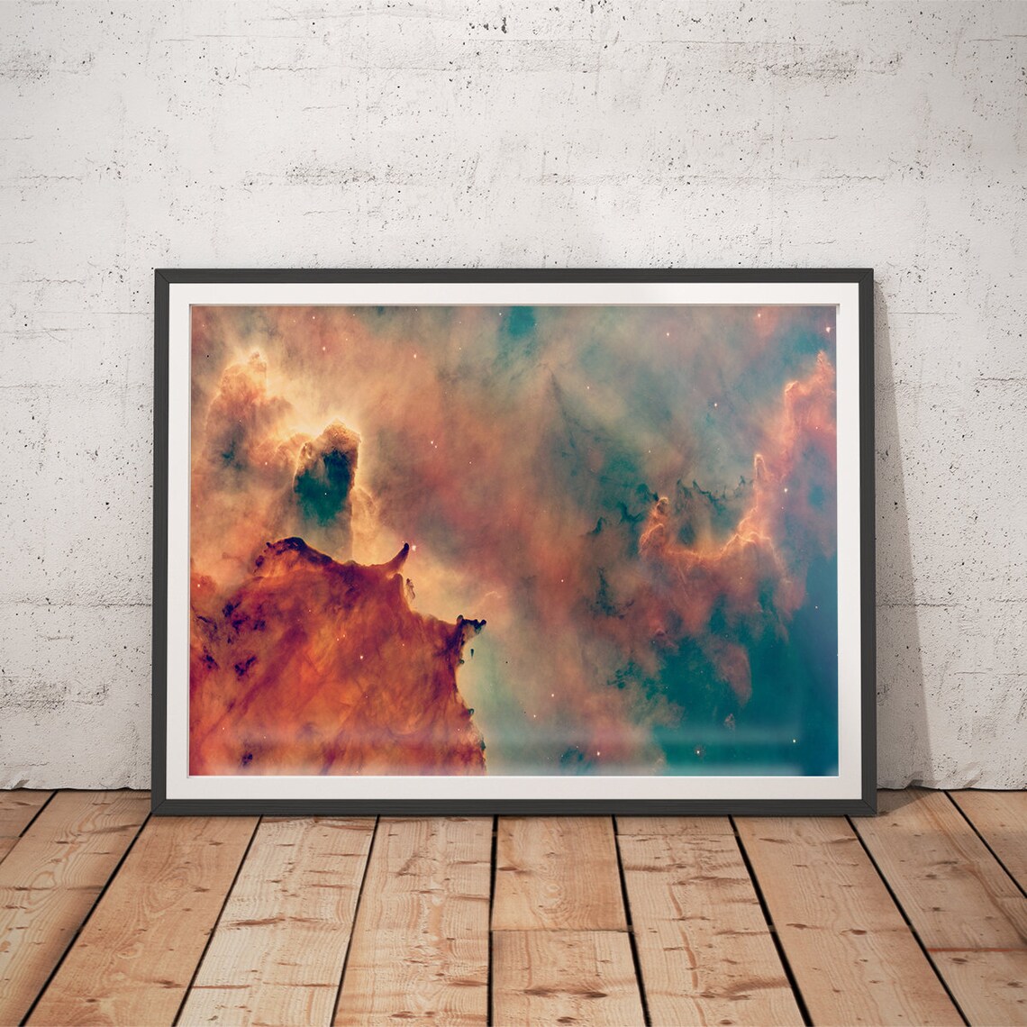 Hubble Circle Gas Nebula Astronomy Art Print