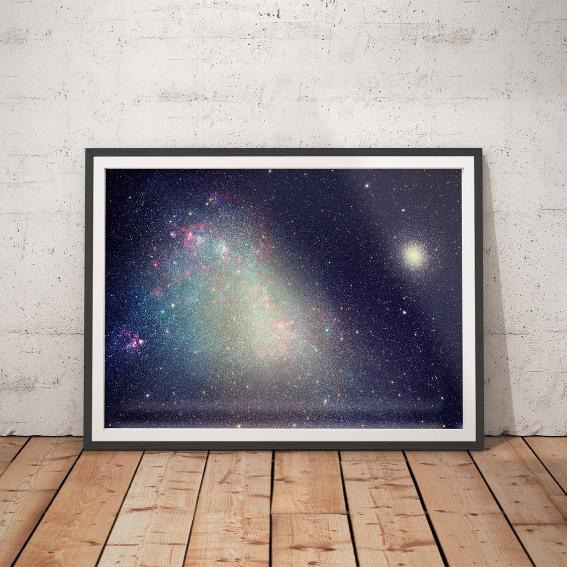 Magellanic Clouds Galaxy Dense Star Field Night Sky Art Poster