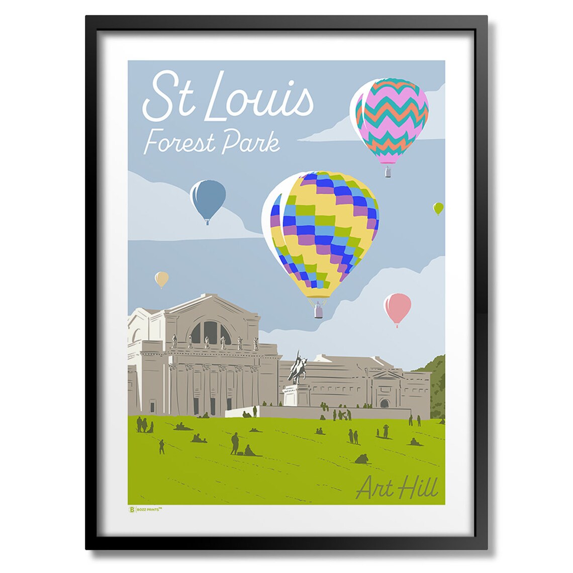 St Louis Forest Park Art Hill Art Print