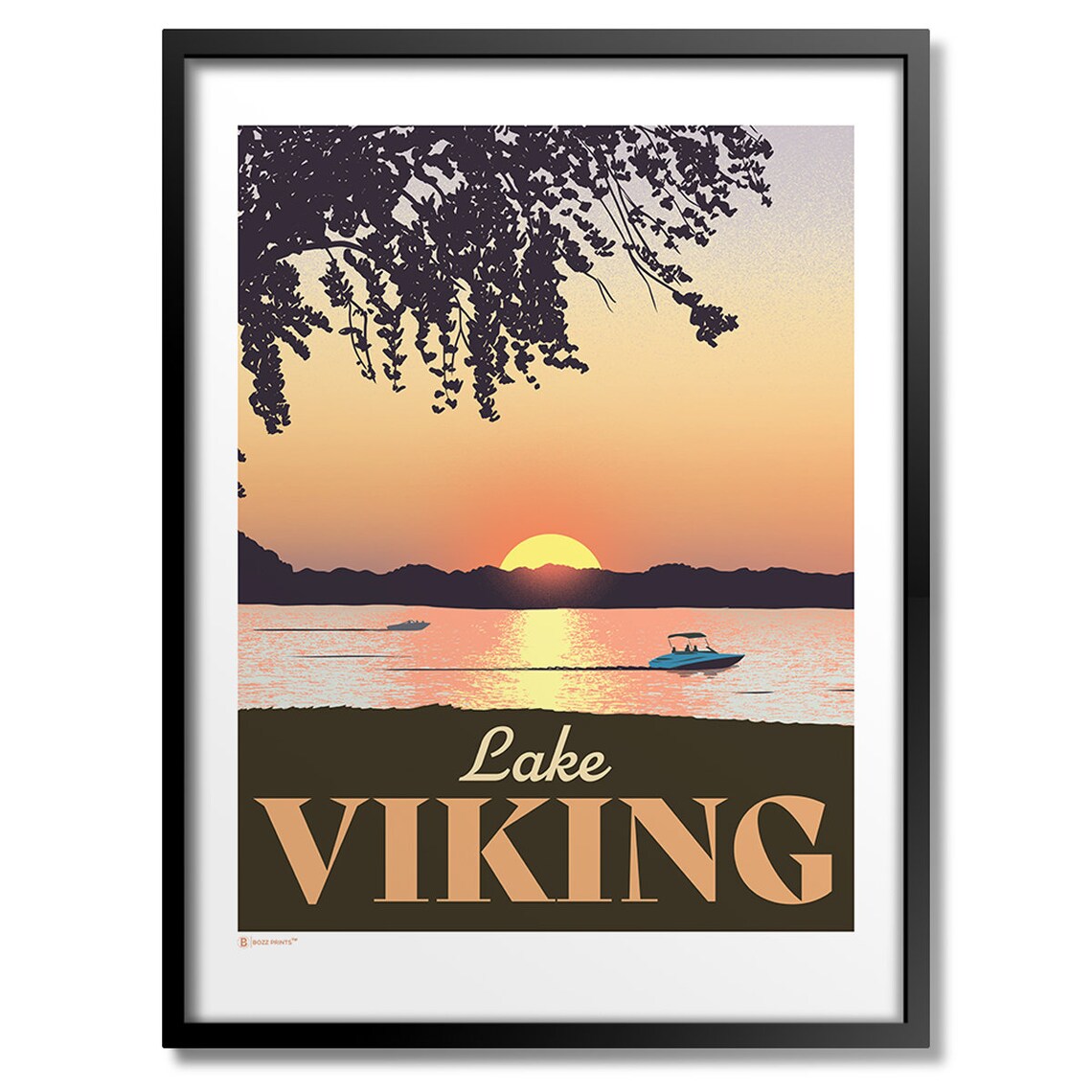 Lake Viking Art Print, Nature and Landscape