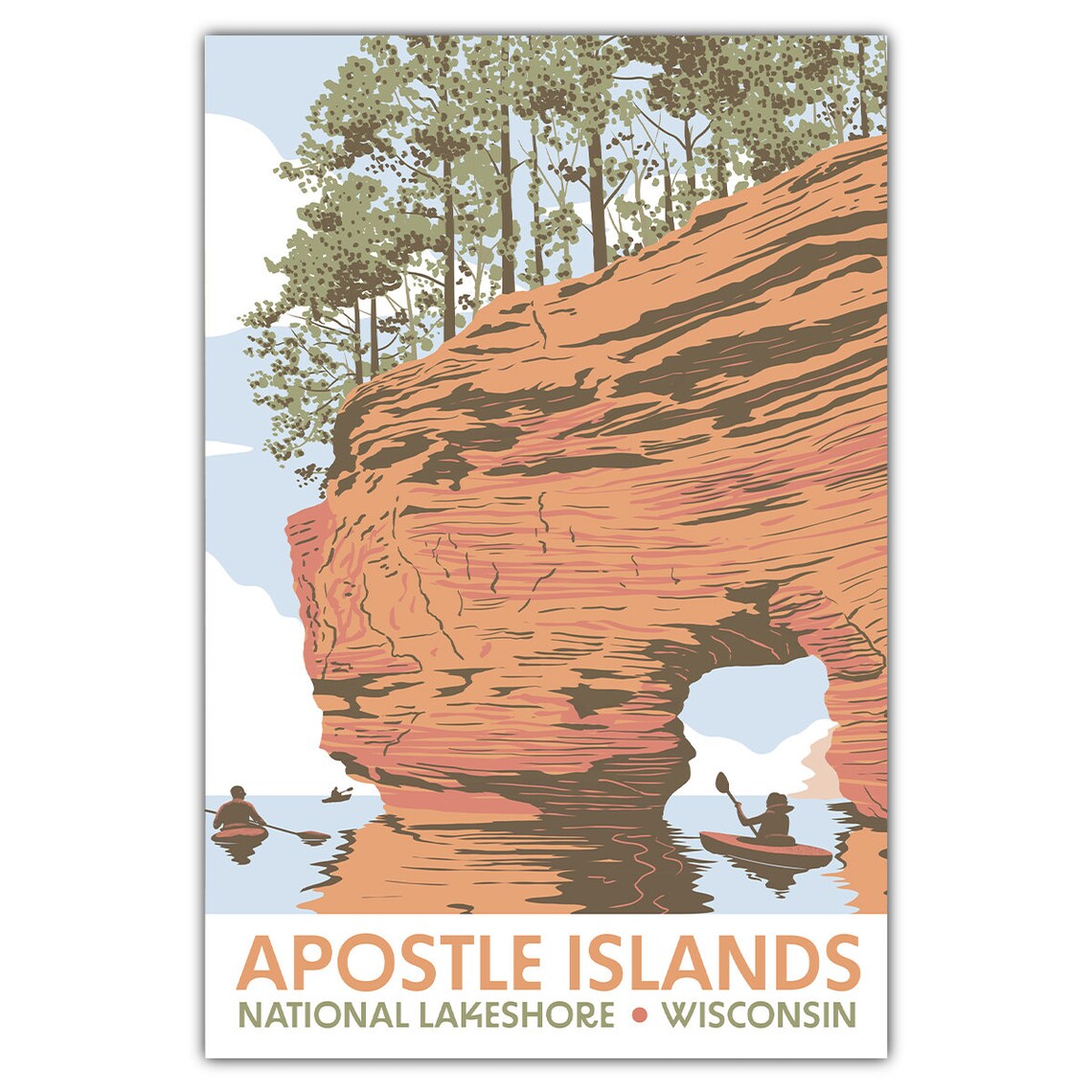Apostle Islands National Lakeshore Travel Poster