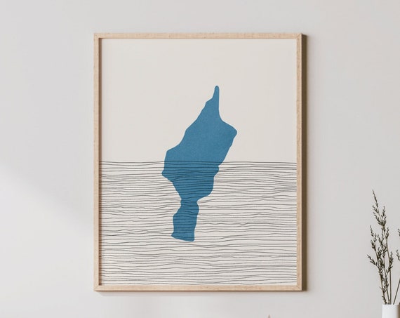 Alta Lake Art Boho Print Washington Picture Lakehouse Wall Decor