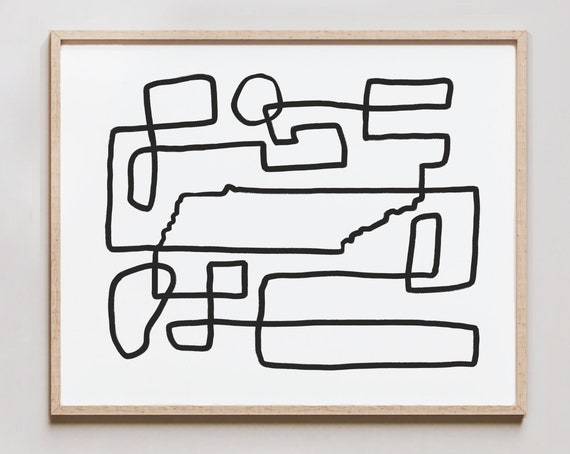 Tennessee Line Art Print, Minimalist Map Art