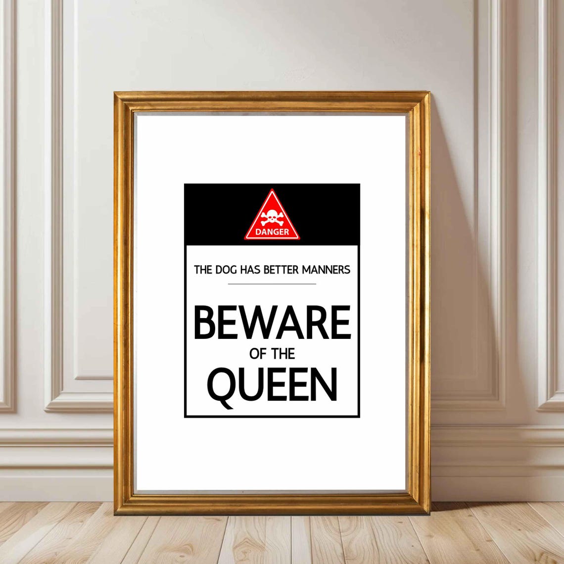 Custom Warning Poster Funny Wall Art Editable Beware Sign Home Decor Entryway Gift Personalized - Image 2