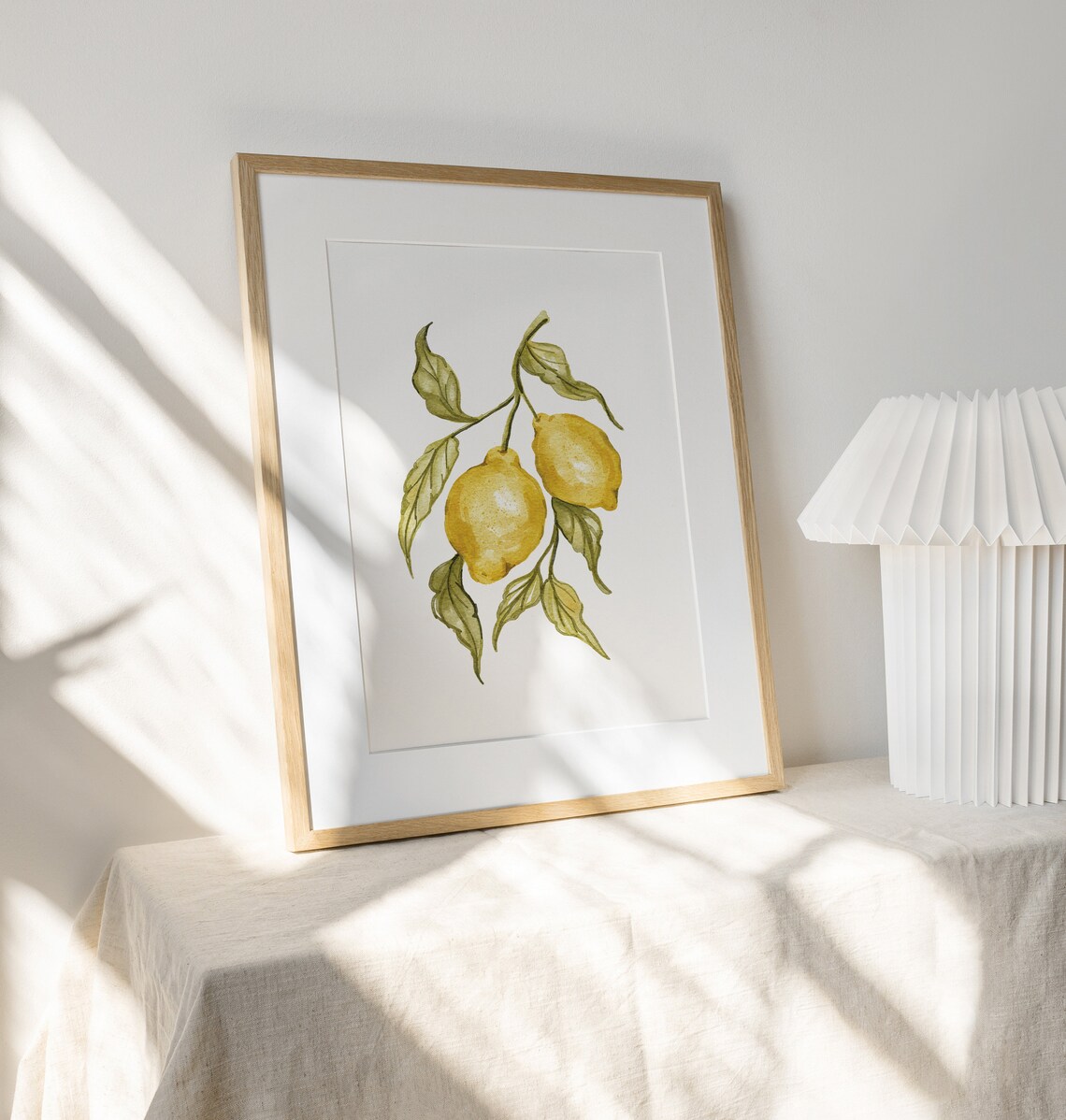Lemon Watercolor Botanical Art Print, Kitchen Decor - Image 3