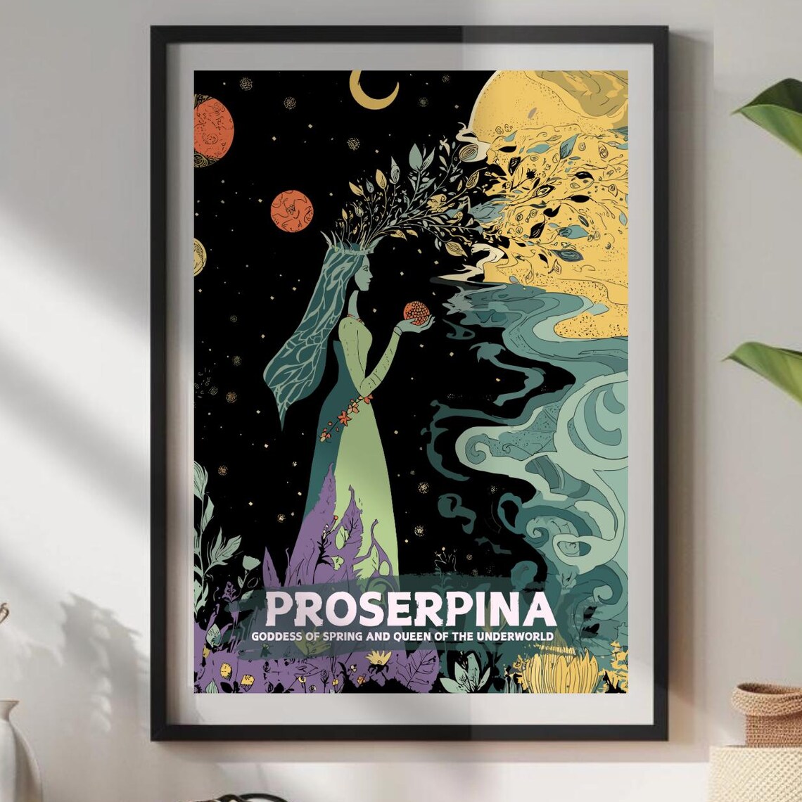 Proserpina Roman Goddess of Spring Queen of Underworld Poster