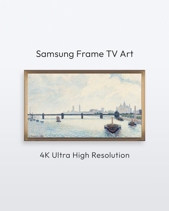 Pissarro Charing Cross Bridge Samsung Frame Tv Art 4k Print